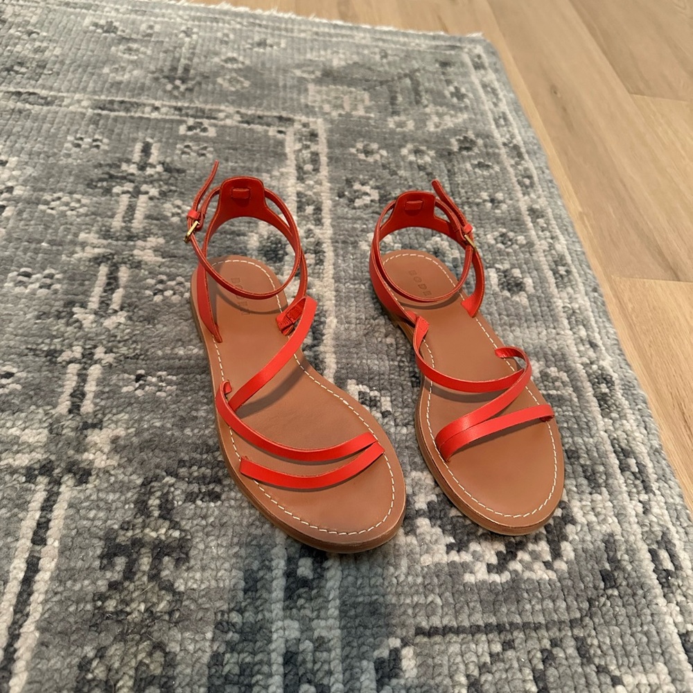 Boden Women’s Everyday Flat Sandals in Red — strappy - Picture 2 of 5